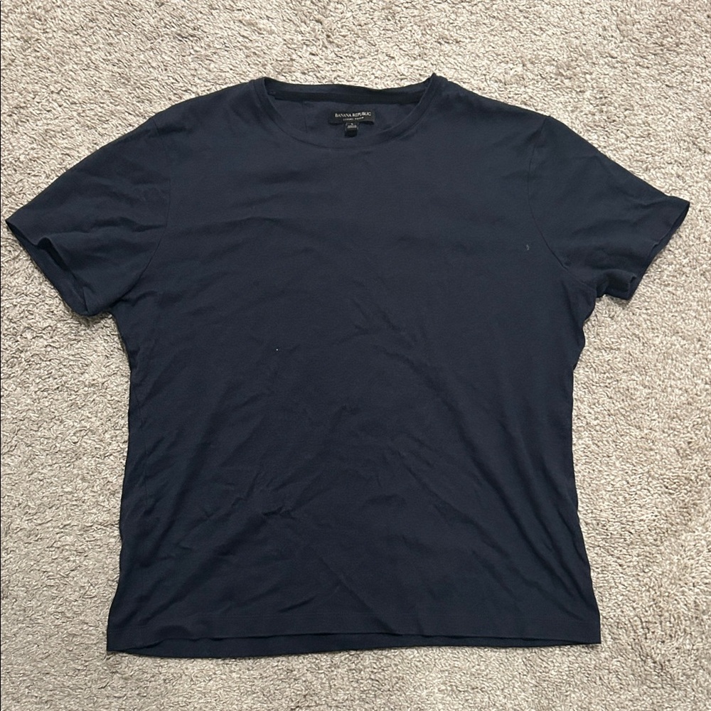 Banana Republic Dark Blue Short Sleeve Tee